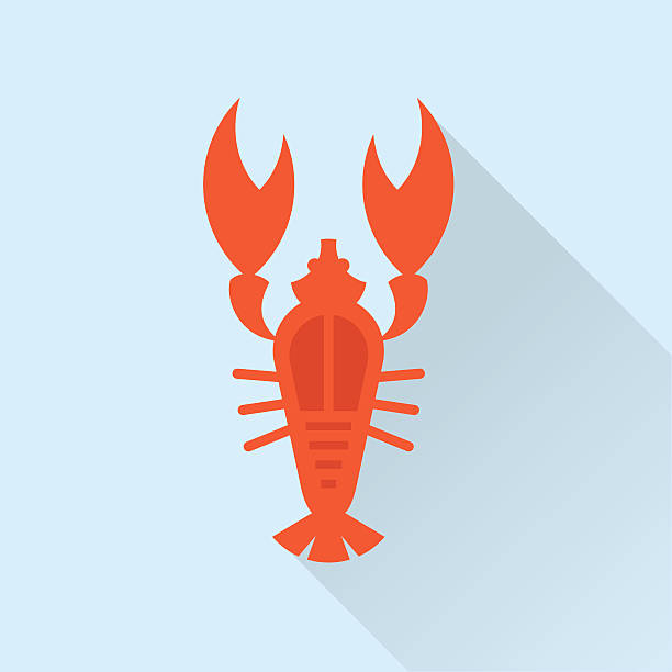 red lobster fat icon vector art illustration