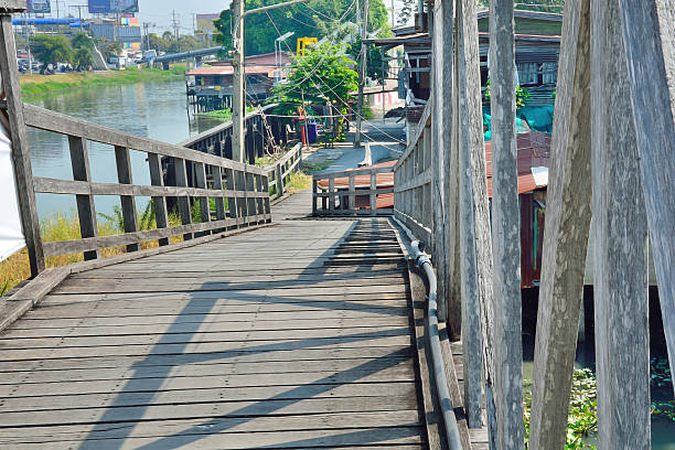 istock old wood bridge over the canal 535853817