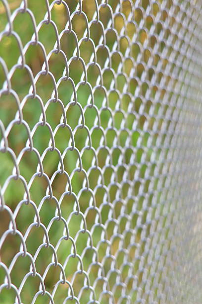 istock Chain link fencing Cyclone Fence 535865333