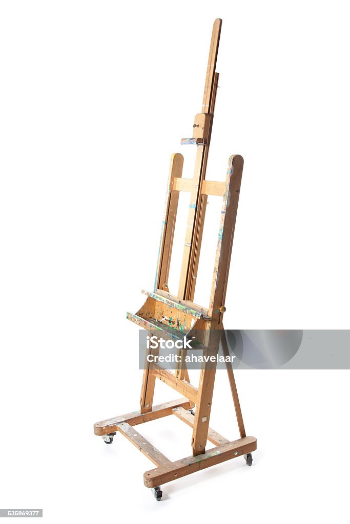 Easle For Painting In Studio Stock Photo - Download Image Now
