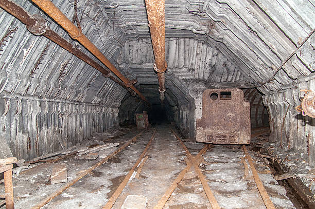 istock Tunnel to the dark from a coal mine 535869431