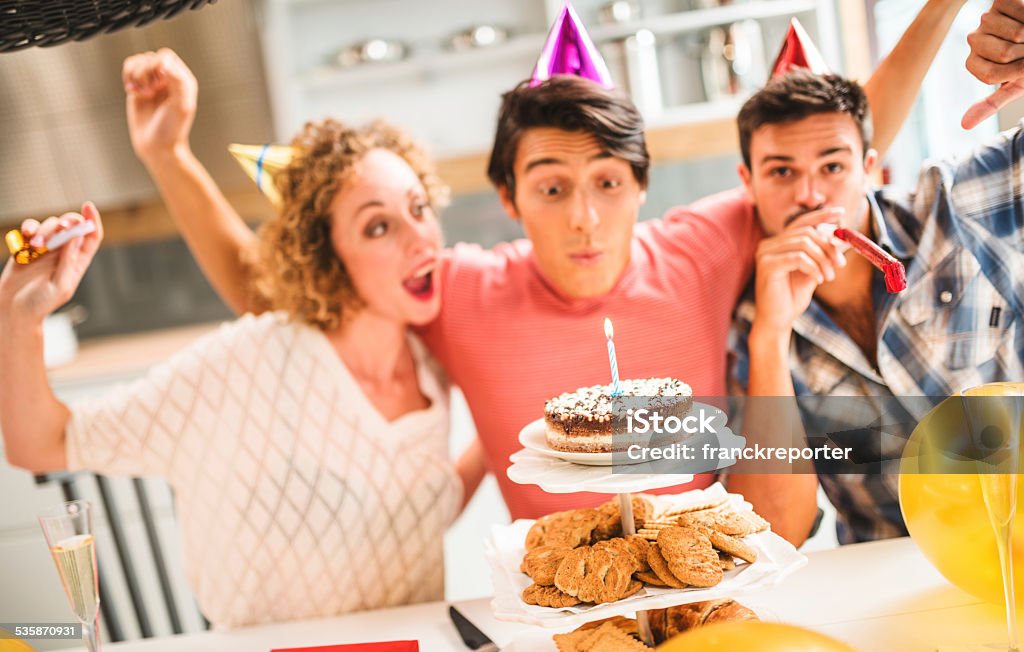 have fun at party for the birthday guy party for the birthday guy 20-29 Years Stock Photo