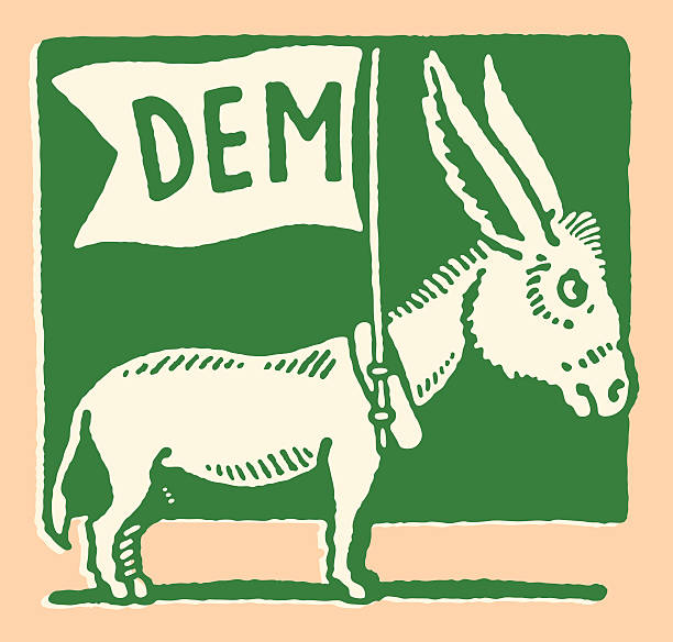 illustrations, cliparts, dessins animés et icônes de dem baudet - democratic donkey