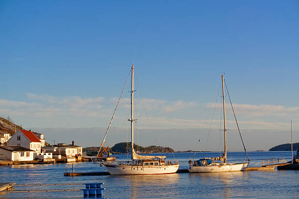 istock Sailing boats, moored to the quay 535874393