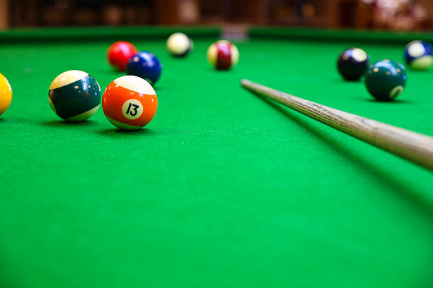 istock Snooker ball on snooker table 535877017