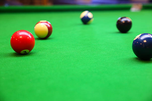 istock Snooker ball on snooker table 535877027