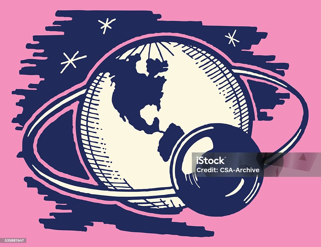 Moon in Orbit Around Earth http://csaimages.com/images/istockprofile/csa_vector_dsp.jpg Planet - Space stock vector