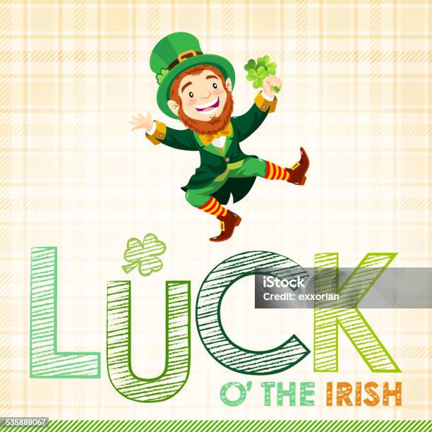 St Patricks Day Luck Othe Irish Stock Illustration - Download Image Now - Leprechaun, 2015, Adult