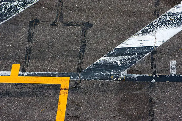 Abstract view of pitlane