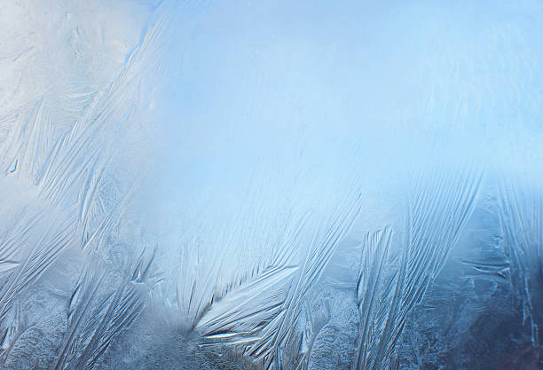 Frosted window Winter background, frost on window frozen water stock pictures, royalty-free photos & images