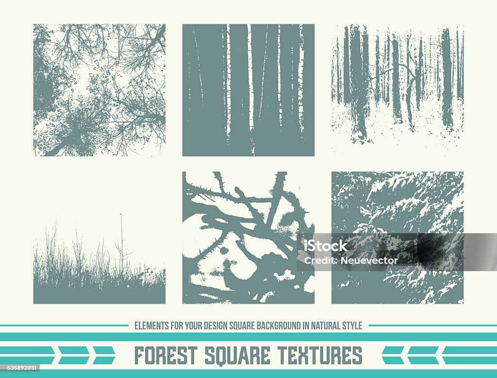 Forest Square Overlay Forest Square Textures Stock Illustration - Download Image Now - Tree ...