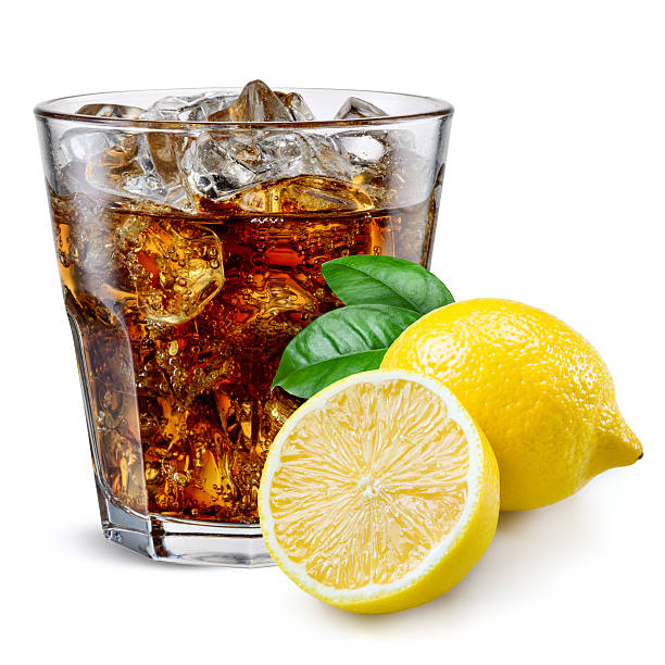 istock Cola glass with lemon isolated on white. 535893031