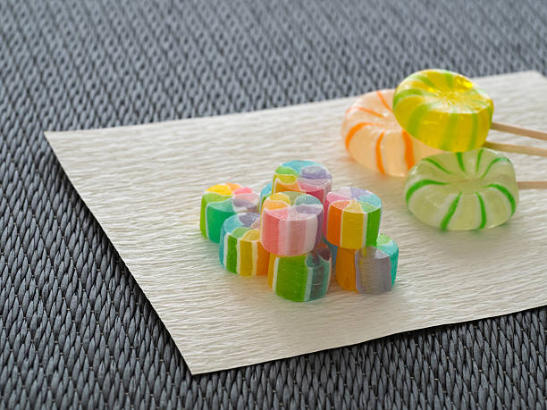 Traditional Japanese candy cake stock photo