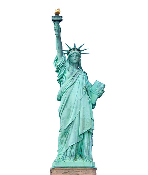 Statue of Liberty isolated stock photo
