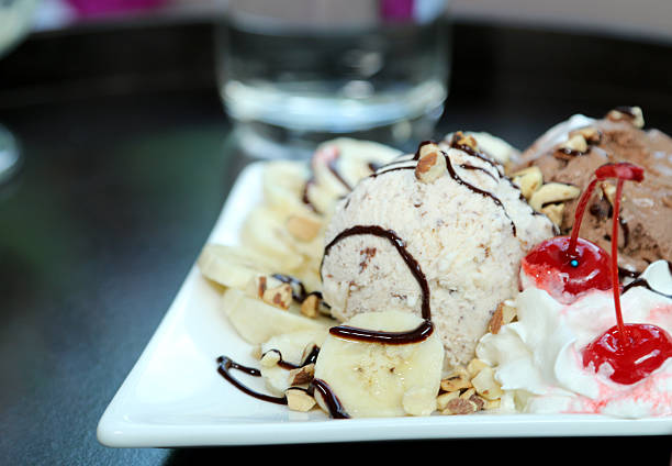 istock Vanilla And Cherry,banana, nut Ice Cream 535896095