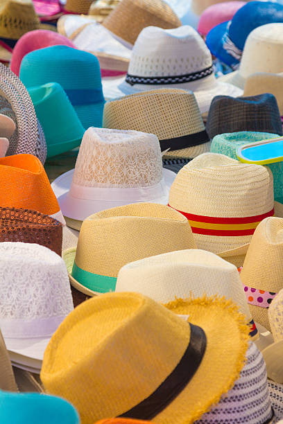 istock Many Hats of all colors for summer 535897349