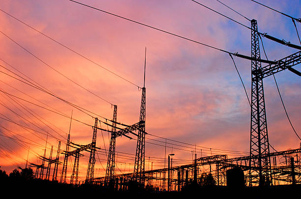 istock Pylon and transmission power line 535898359