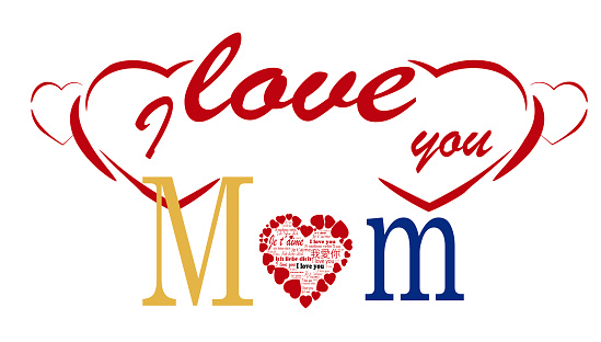 i love you Mom,  Mothers day card