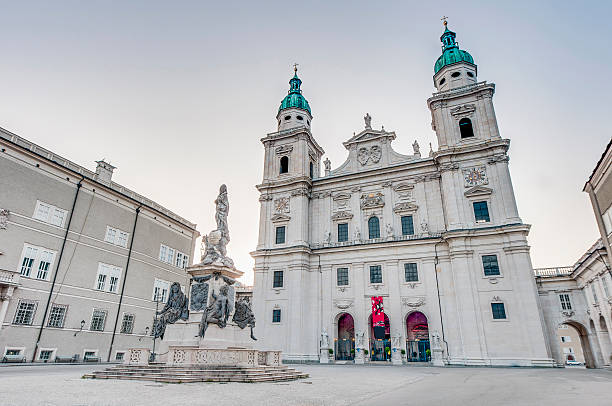 istock Cathedral square (Domplatz) located at Salzburg, Austria 535914727