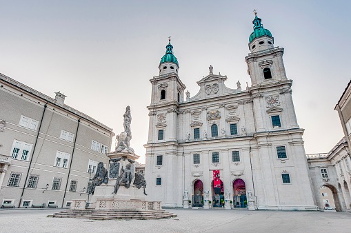 Cathedral square (Domplatz) located at Salzburg, Austria