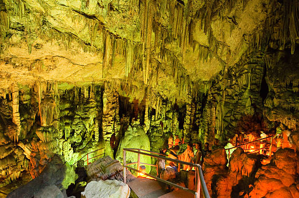 istock Impressive stalactites in Psychro Cave or Cave of Zeus,Greece. 535914979