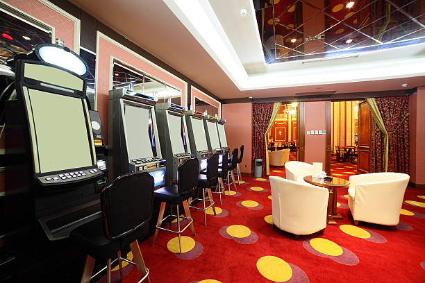 istock bright and fashionable casino with tables 535917257