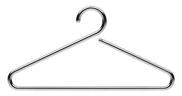 istock hanger from chromed metal on white background 535917419
