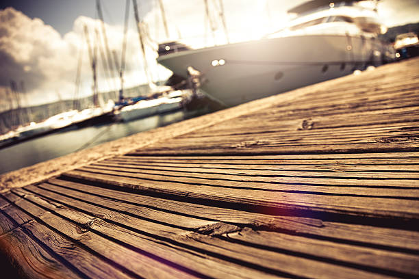 istock Luxury Yatch in port 535918357
