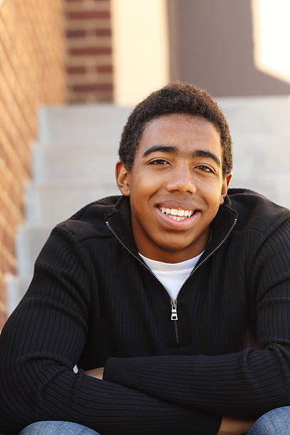 istock Teenager sitting on stairs 535919101