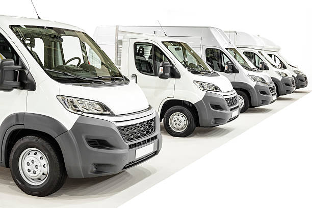istock Light Commercial Vehicles in a row 535932833