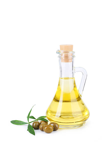 istock Green olives isolated on white 535934133