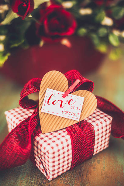 istock Valentine's Day gift with Love You message 535934515
