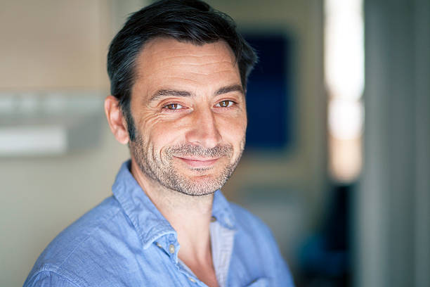 Portrait Of A Mature Italian Man stock photo