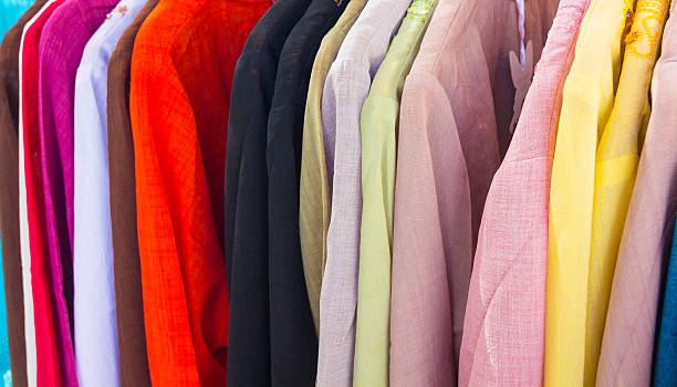 istock Many summer dresses in various colors 535936727