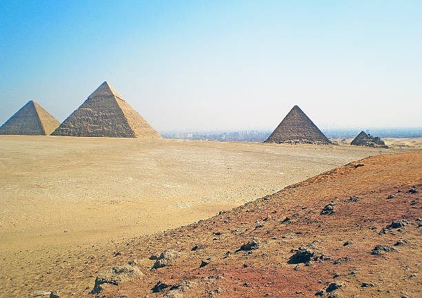 istock The Egyptian pyramids in the desert. 535938687