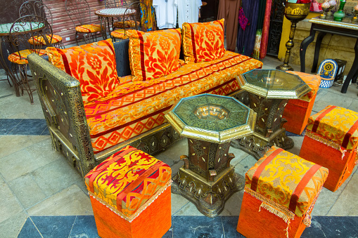 Arabic style furniture to sit for tea