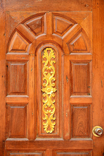 istock Teak Wood Doors and Handles 535940553