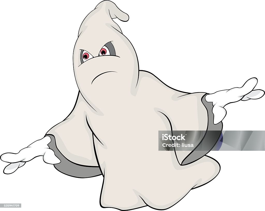 Ghost cartoon EPS8. All path are closed. One layer. No transparency  2015 stock vector