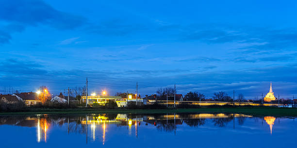 istock Blue hour in the village 535942267