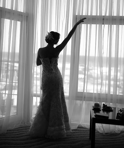 istock Beautiful bride wearing gorgeous dress. 535964675