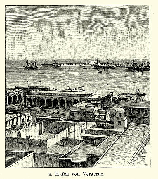 istock 19th Century Mexico - Port of Veracruz 535966511