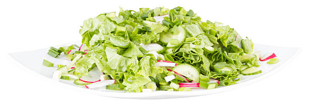 istock lettuce salad with radishes and cucumbers. isolated on white background. 535966675