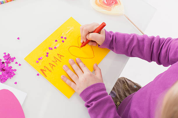istock Girl making greeting card 535966759
