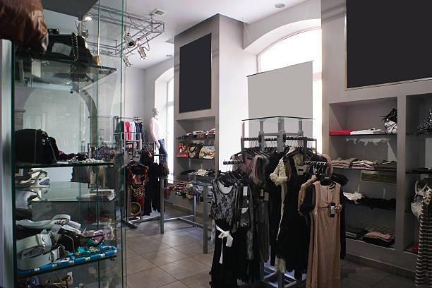 istock brand new interior of cloth store 535967197