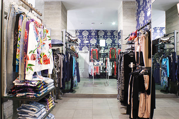 istock brand new interior of cloth store 535967201