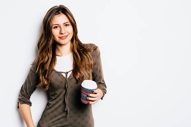 istock Yound girl having a coffee 535967987