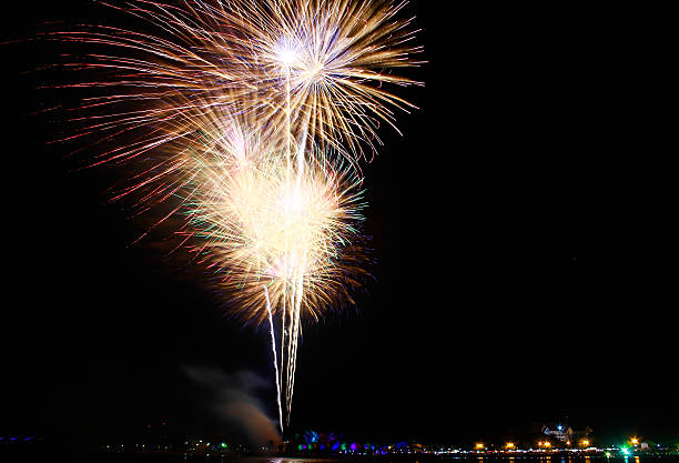 istock Colorful firework show taken in Thailand 535969591