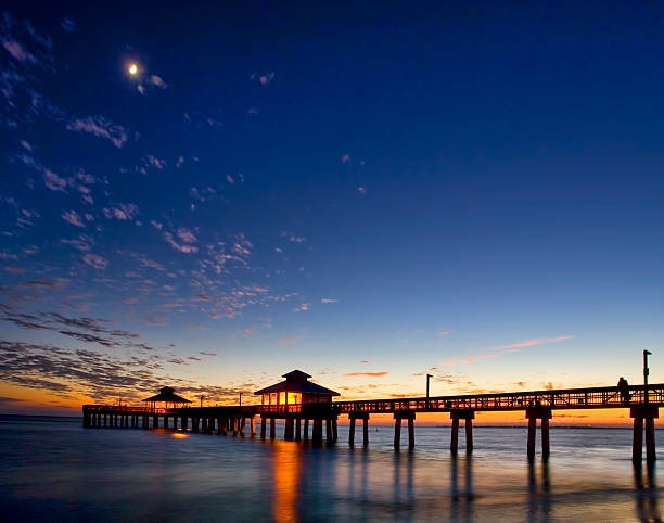 istock Fort Myers Beach Pier at Dusk 1 535969763