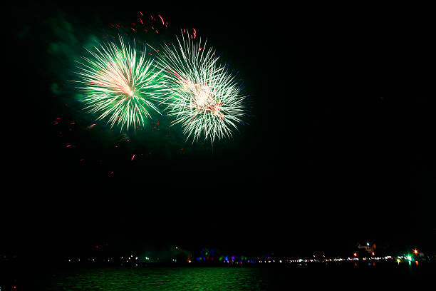 istock Colorful firework show taken in Thailand 535969911