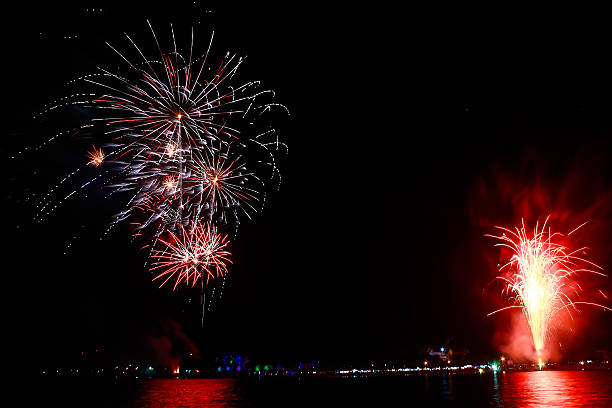 istock Colorful firework show taken in Thailand 535970287